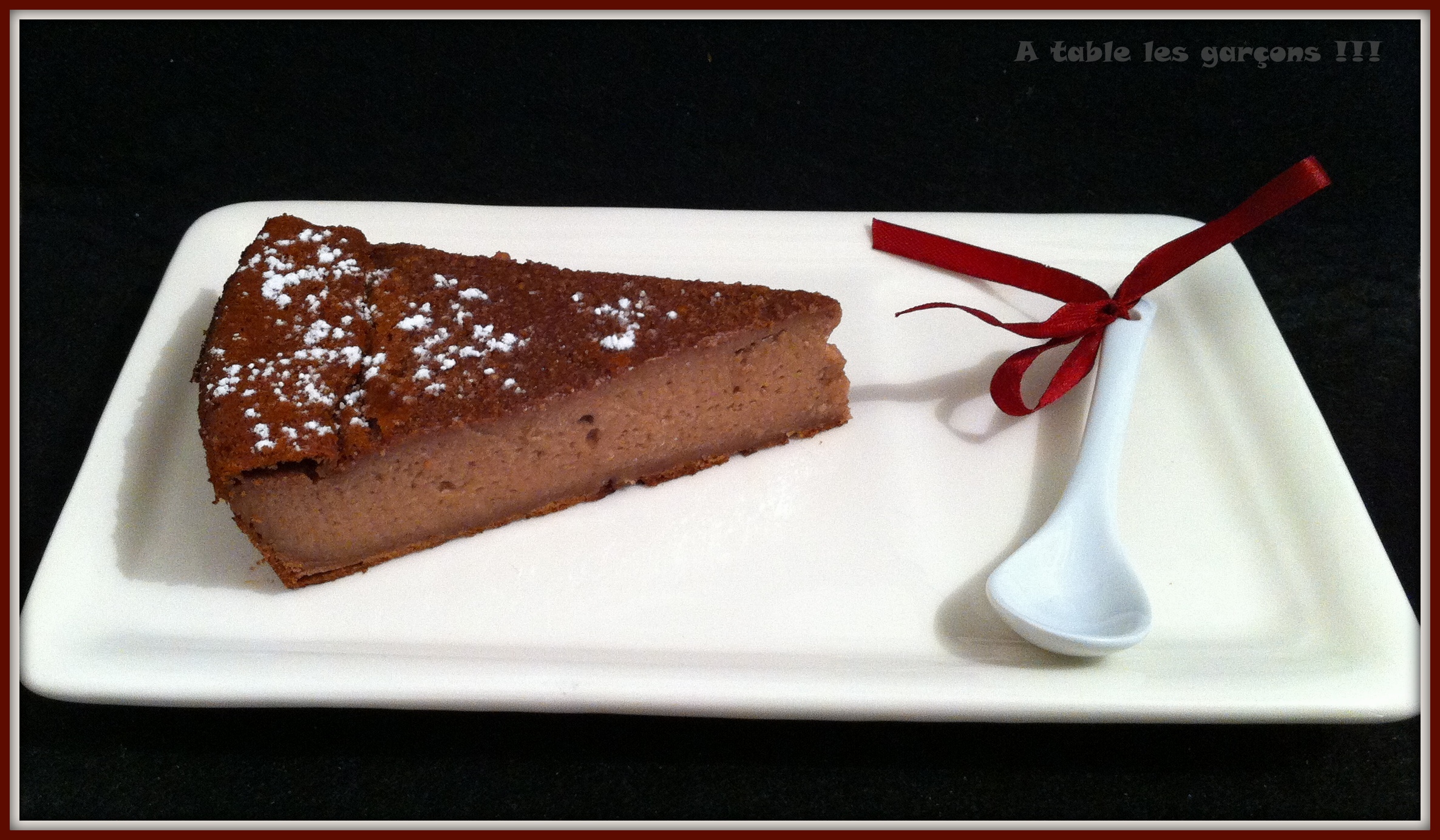 Flan à la pâte à tartiner
