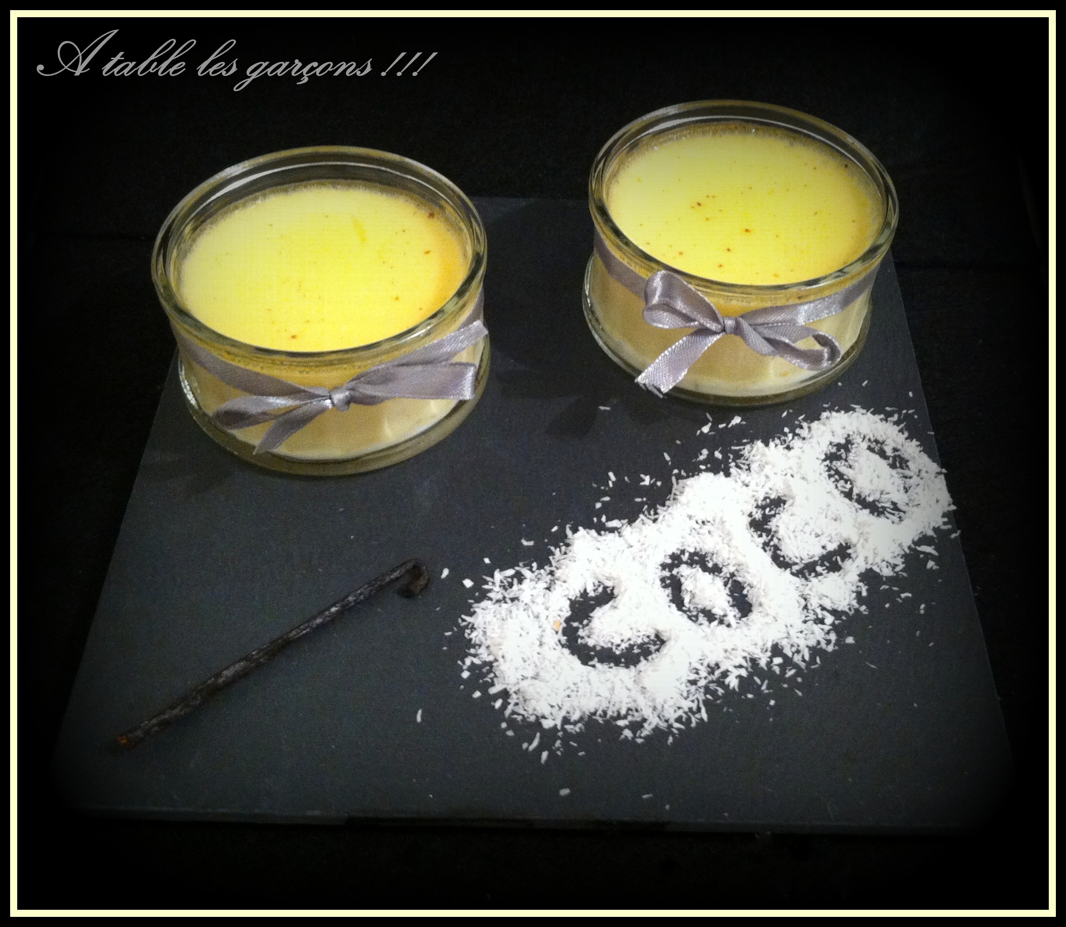Crèmes coco vanille