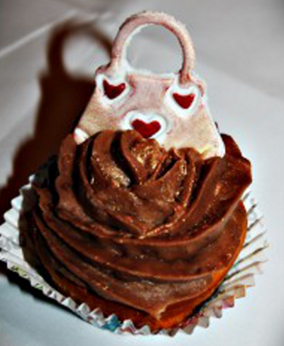 Cupcakes vanille topping chocolat