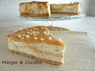 Cheese Cake banane et Caramel au beurre salé