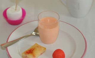 Mini financiers et mousse à la fraise Tagada