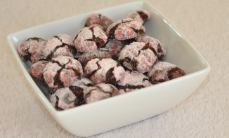 Craquelins chocolat et son sucre à la fraise