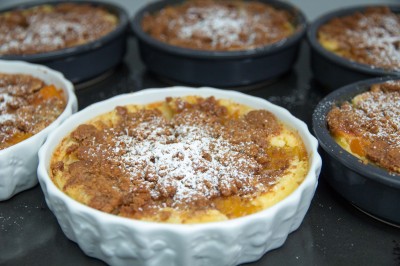 Clafou-crumble aux abricots et spéculoos