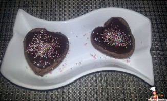 Coeur fondant au chocolat mascarpone Glaçage chocolat gingembre