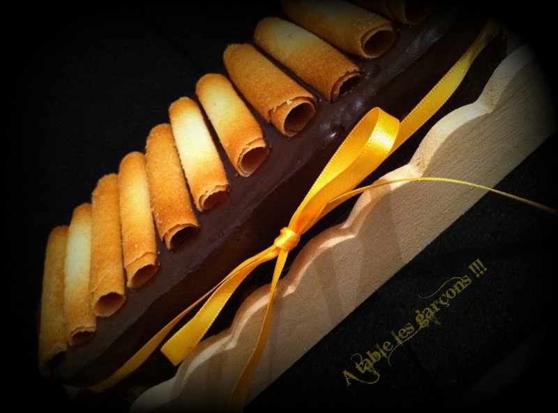 Gâteau chocolat cigarettes russe