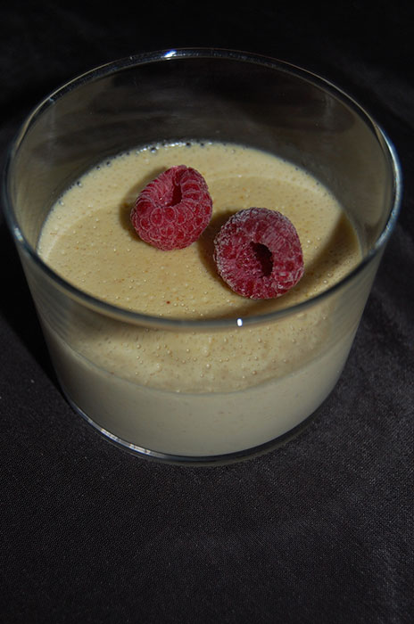 Panna cotta Pistache et Framboise