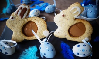 Sablés de Pâques pâte à tartiner aux amandes