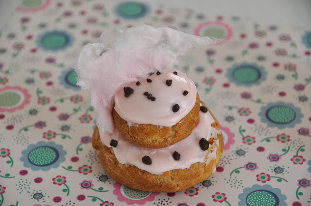 Religieuse à la barbe à papa