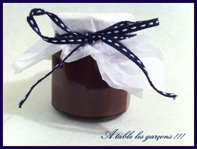 Confiture banane chocolat