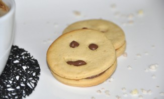 Smileys petit-beurre et chocolat