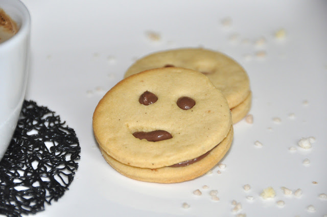 Smileys petit-beurre et chocolat