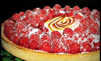 Tarte aux framboises