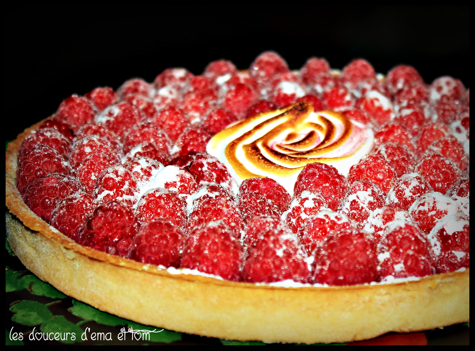 Tarte aux framboises