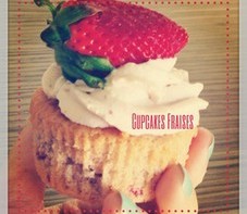 Cupcakes à la fraise