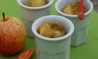 Compote Rhubarbe Pomme au sucre arôme amande