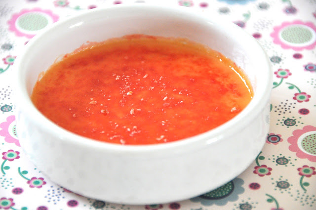 Crème brûlée au sucre de fraises Tagada