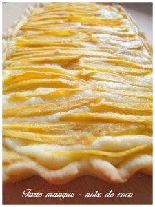 Tarte mangue-coco