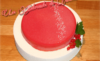 Entremets groseilles litchis