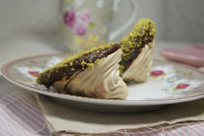 Meringues chocolat et pistache