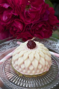 entremets framboise et pistache