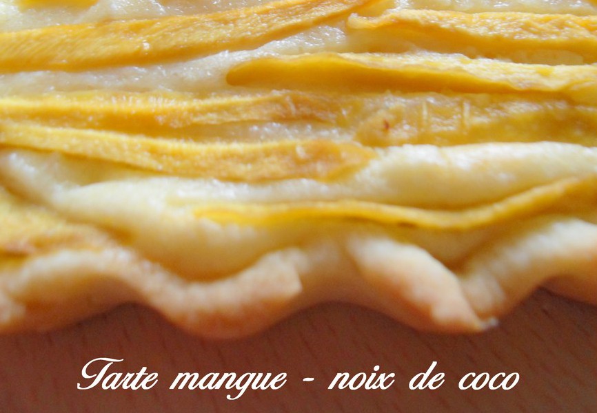 Tarte mangue noix de coco