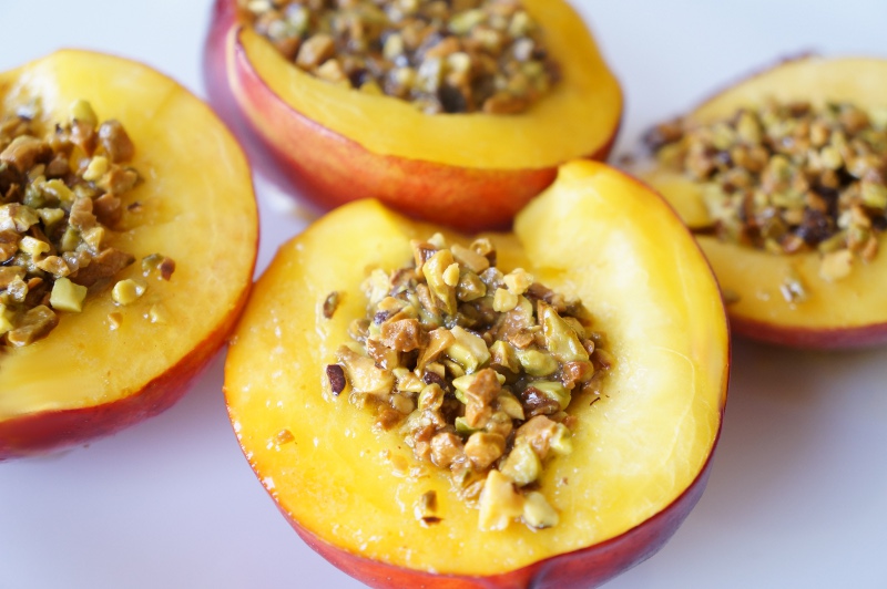 Nectarines au four