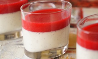 Panna Cotta vanille framboises