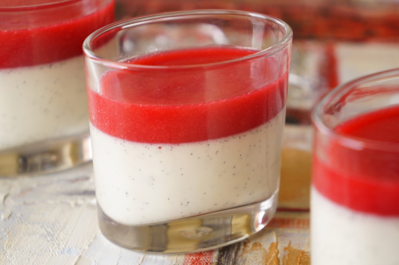 Panna Cotta vanille framboises