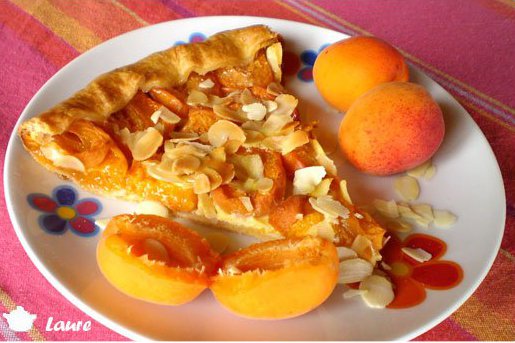 Tarte abricots et amandes