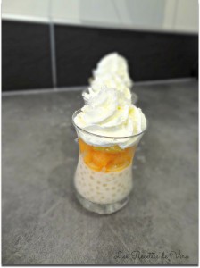 Verrines perles du japon et melon