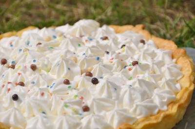 Tarte au melon et sa chantilly acidulée au citron