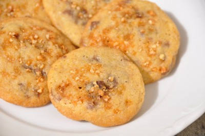 Cookies aux chunks chocolat et nougatine