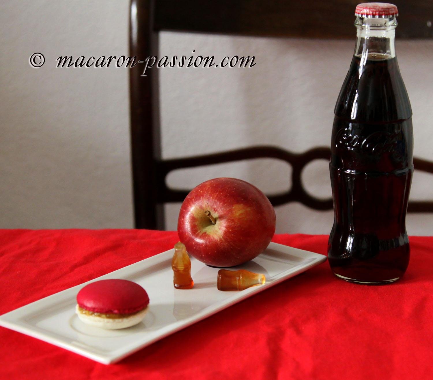 Macarons pomme coca