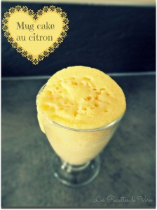 Mug cake au citron