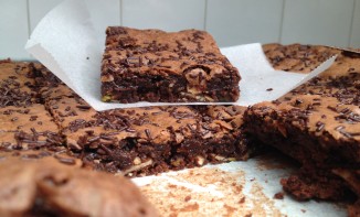 Brownie pistaches amandes