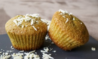 Muffins Thé Matcha et Chocolat Blanc