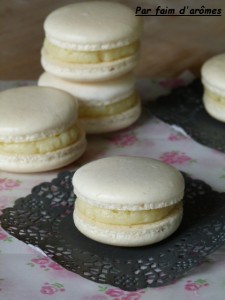 Macarons coco citron vert