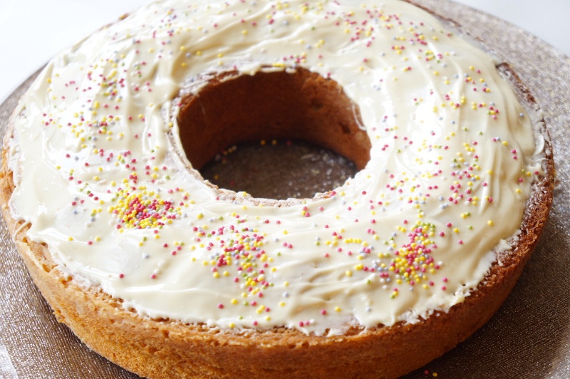 Gâteau marbré au pralin