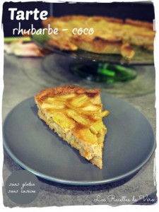 Tarte rhubarbe coco