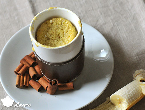 Mug cake banane