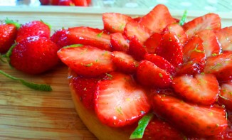 Tartelettes Fraises Rhubarbe sans Lactose