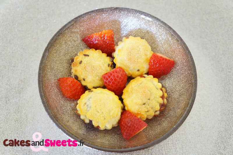 Feuilletés aux fraises