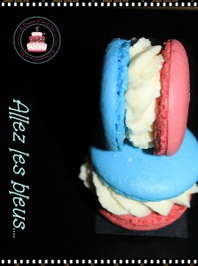 Macarons "Allez les bleus"