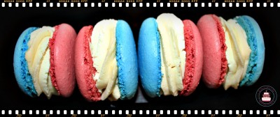 Macarons "Allez les bleus"