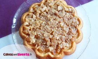 Gâteau pommes caramélisées