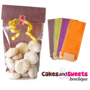 Sachets pour biscuits effet toile de jute