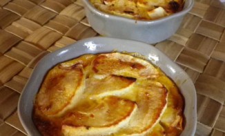 Gratin pomme vanille