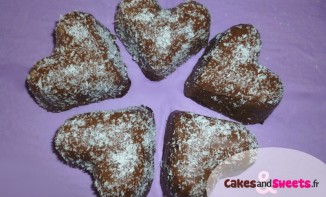 Coeurs chocolat noix de coco