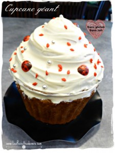 Cupcake Géant sans gluten sans lait
