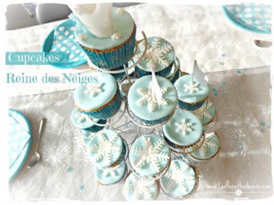 Cupcakes Reine des Neiges - Sans gluten sans lait